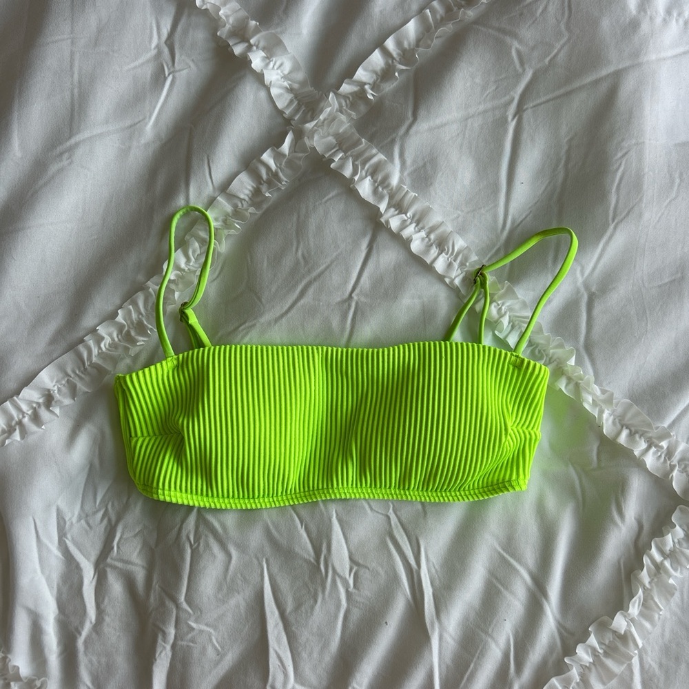 Hollister Ribbed Bathing Suit Top